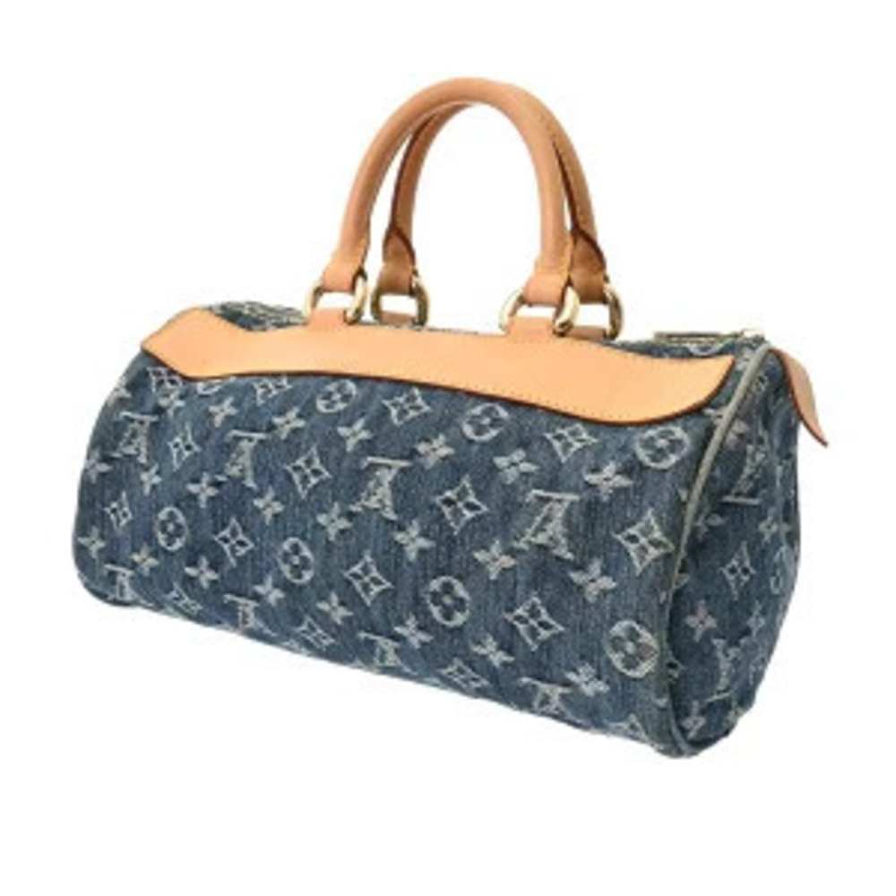 Louis Vuitton Monogram Neo Speedy Blue Denim Handbag - Picture 2 of 7